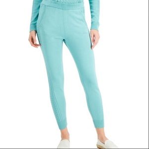 Cable-Knit Sweater Jogger Pants